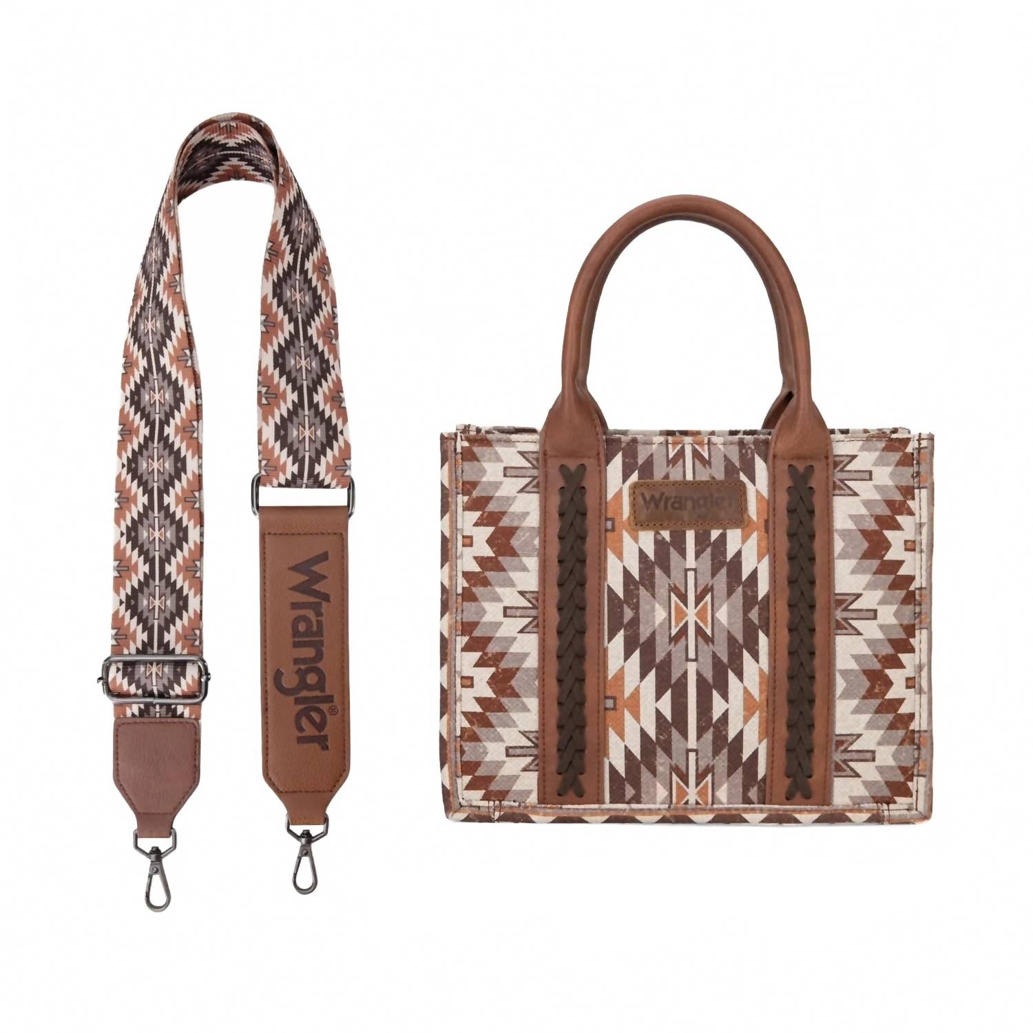 

Women's Wrangler Southwestern Pattern Dual Sided Print In Brown Montana West