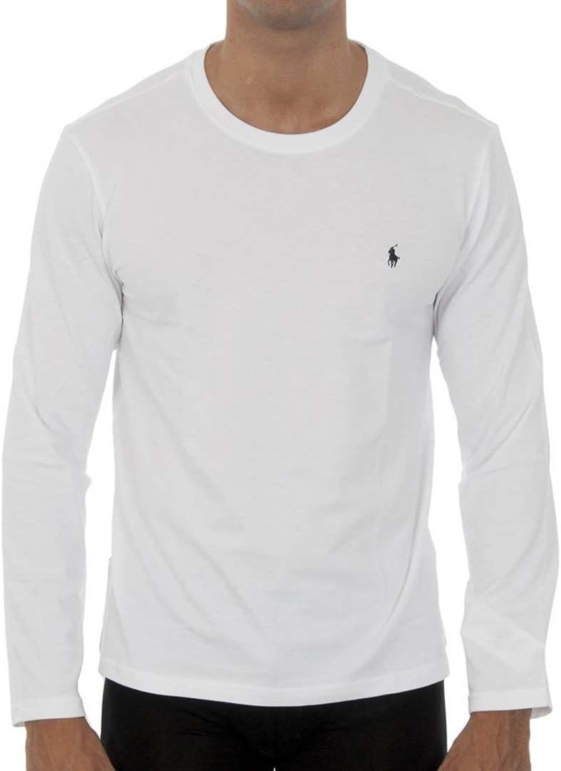 

POLO RALPH LAUREN Мужская футболка с длинным рукавом Classic Fit Soft Touch, White, Белый, POLO RALPH LAUREN Мужская футболка с длинным рукавом Classic Fit Soft Touch, White