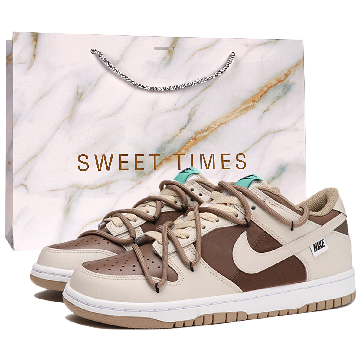 

Женские кроссовки для скейтбординга Nike Dunk, Beige/Brown