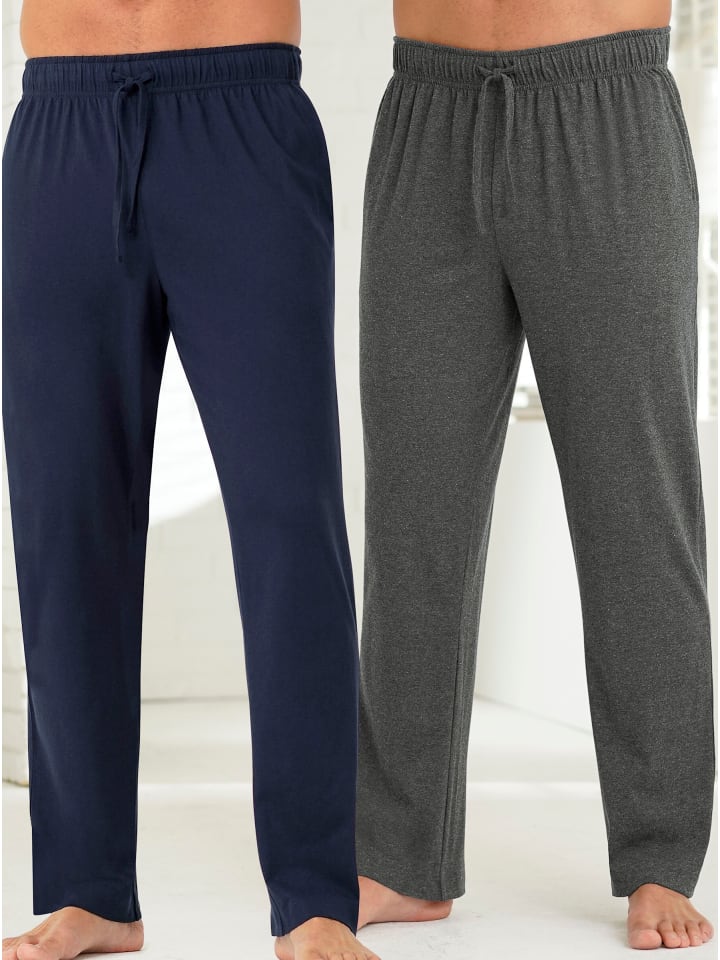 

WITT WEIDEN Длинные брюки в меланжевом сочетании темно-синего и антрацитового цвета