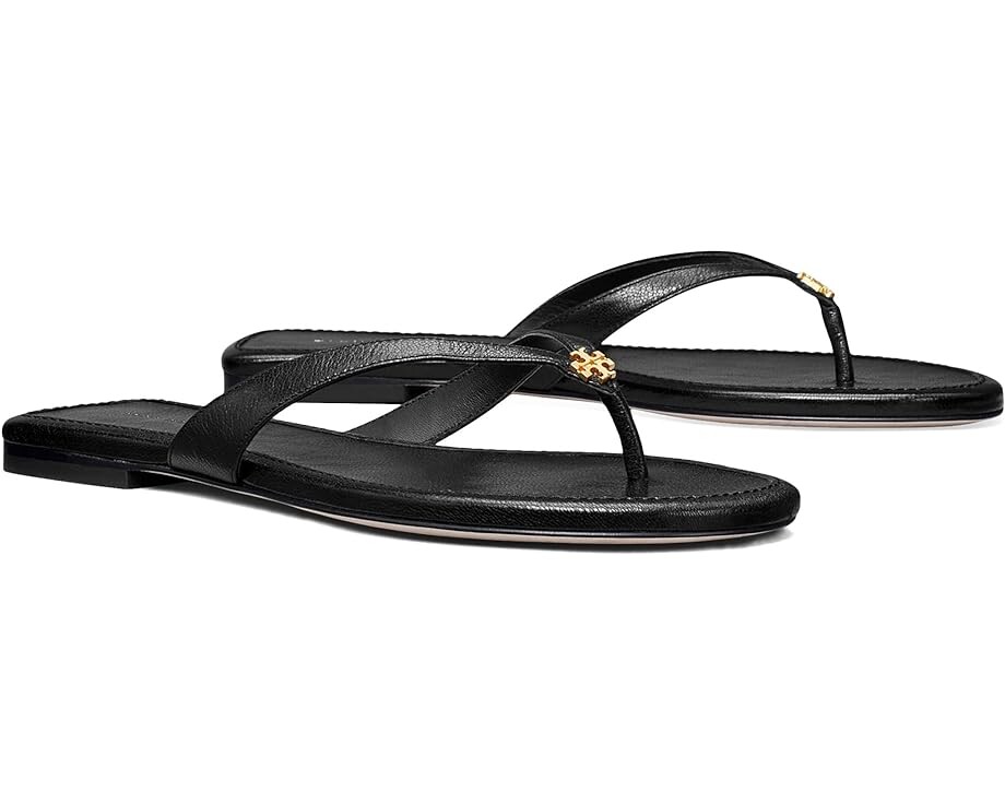 

Сандалии Tory Burch Capri Leather Flip-Flop, цвет Perfect Black