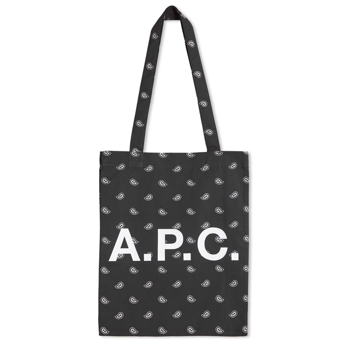 

Сумка тоут A.P.C. Lou Paisley Tote, черный