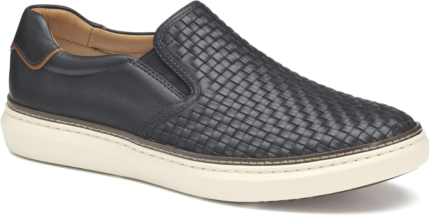 

Мужские повседневные туфли с тканой верхней частью без шнуровки McGuffey 2 от Johnston Murphy Johnston & Murphy, черный