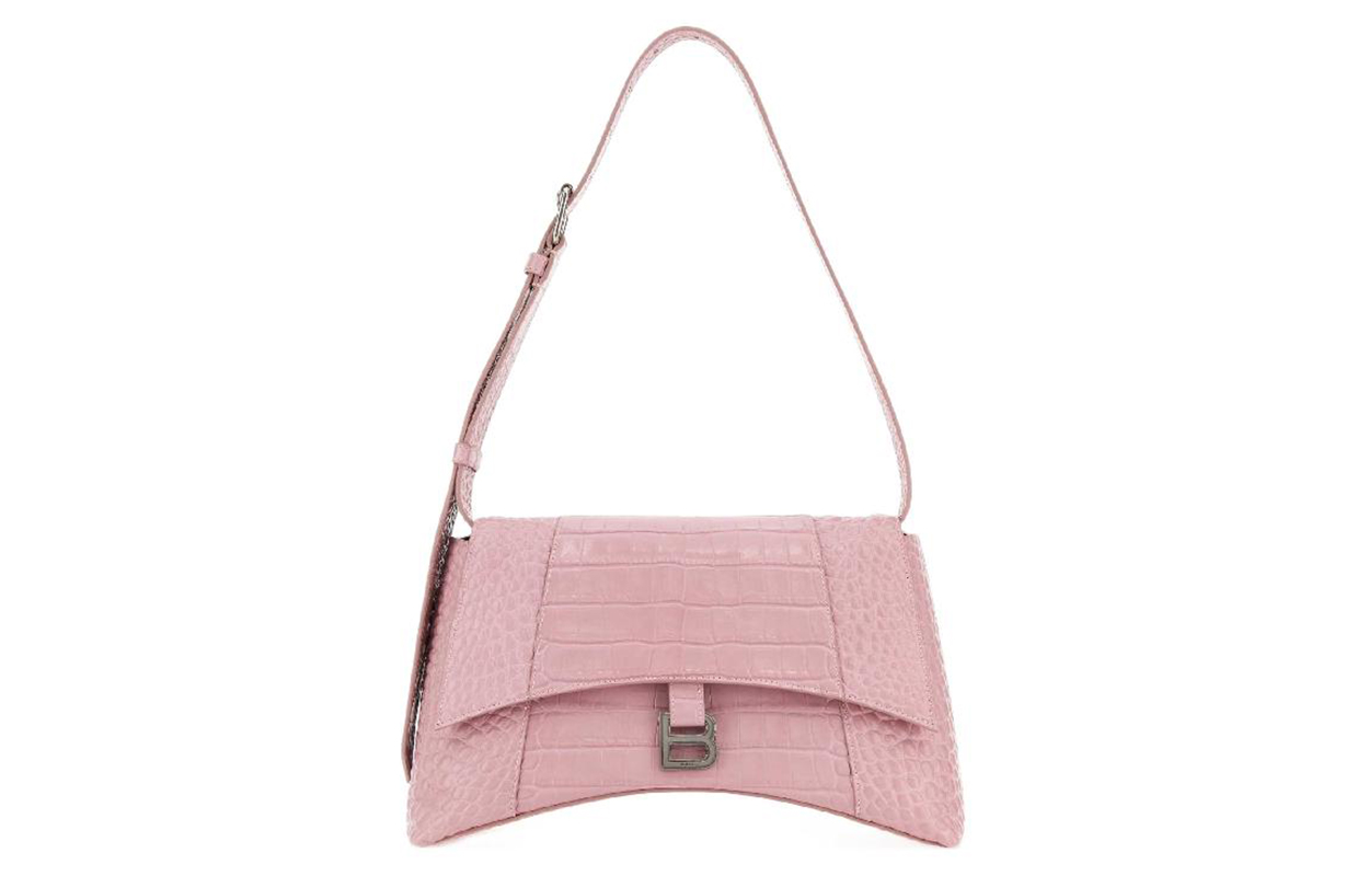 

Balenciaga Кожаная сумка через плечо женская розовая