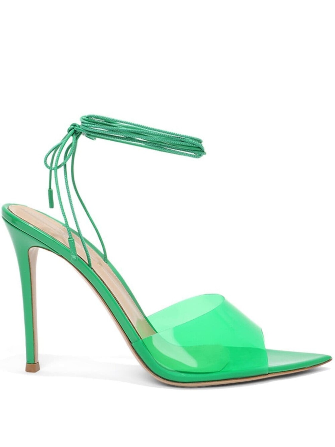 

Туфли Exclusive Skye 105 с завязками Gianvito Rossi, зеленый