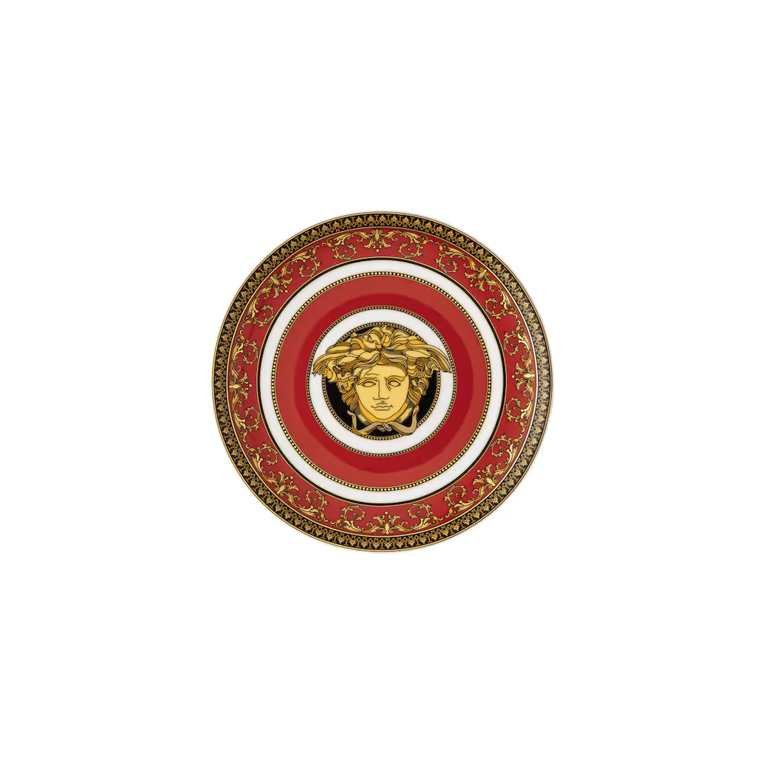 

Хлебная тарелка Medusa Versace, красный