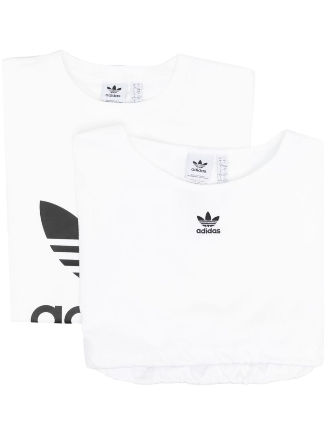 

Adidas многослойная футболка с логотипом, белый