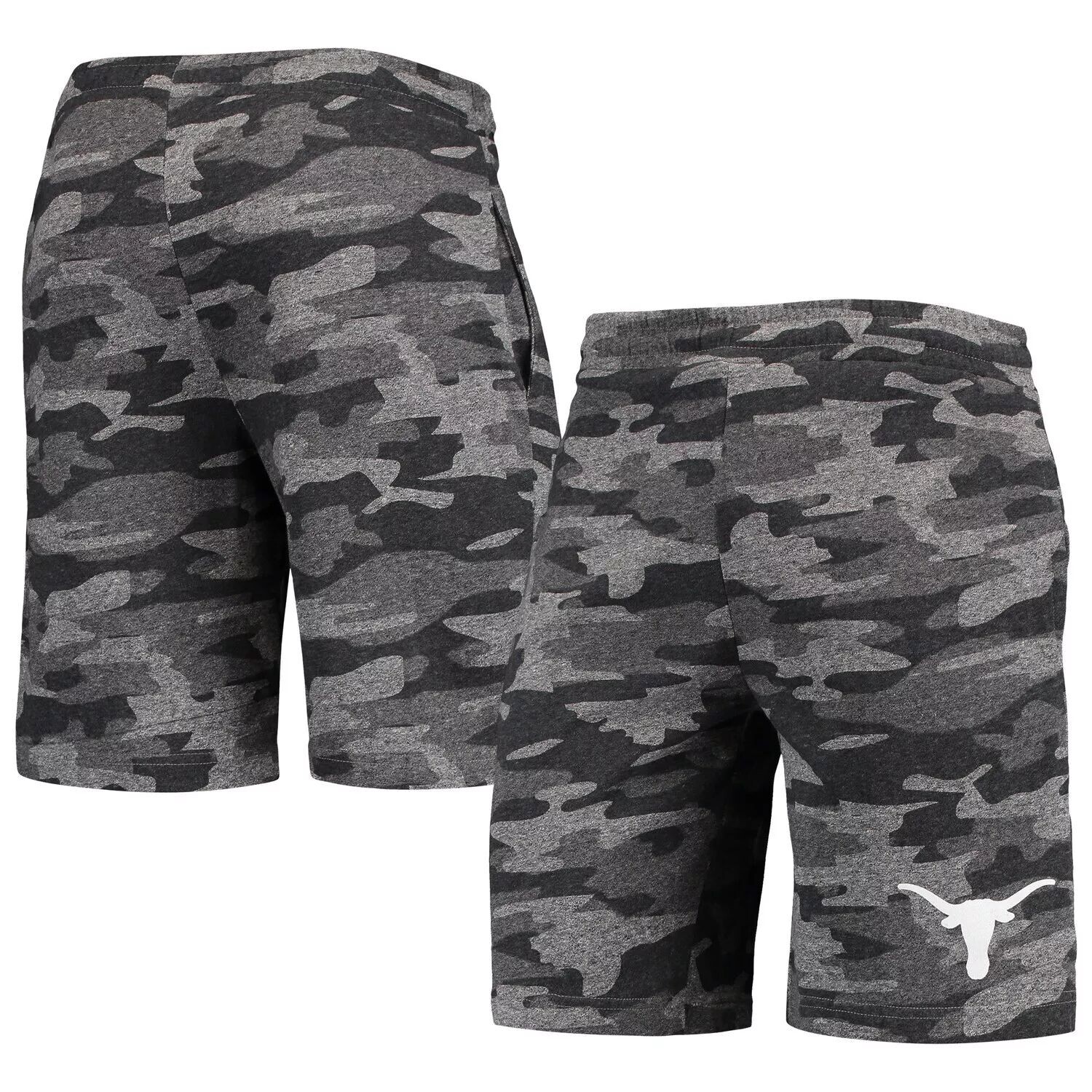 

Мужские шорты Concepts Sport Угольно-Серый с камуфляжным принтом Texas Longhorns Terry Jam Lounge Shorts
