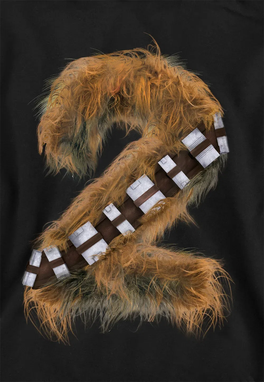 Детская худи Star Wars Чубакка, Disney, черный — фото 2