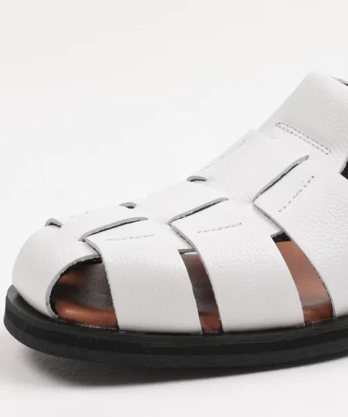 Мужские сандалии BRENOWELT Romantic White Fisherman Sandals — фото 3