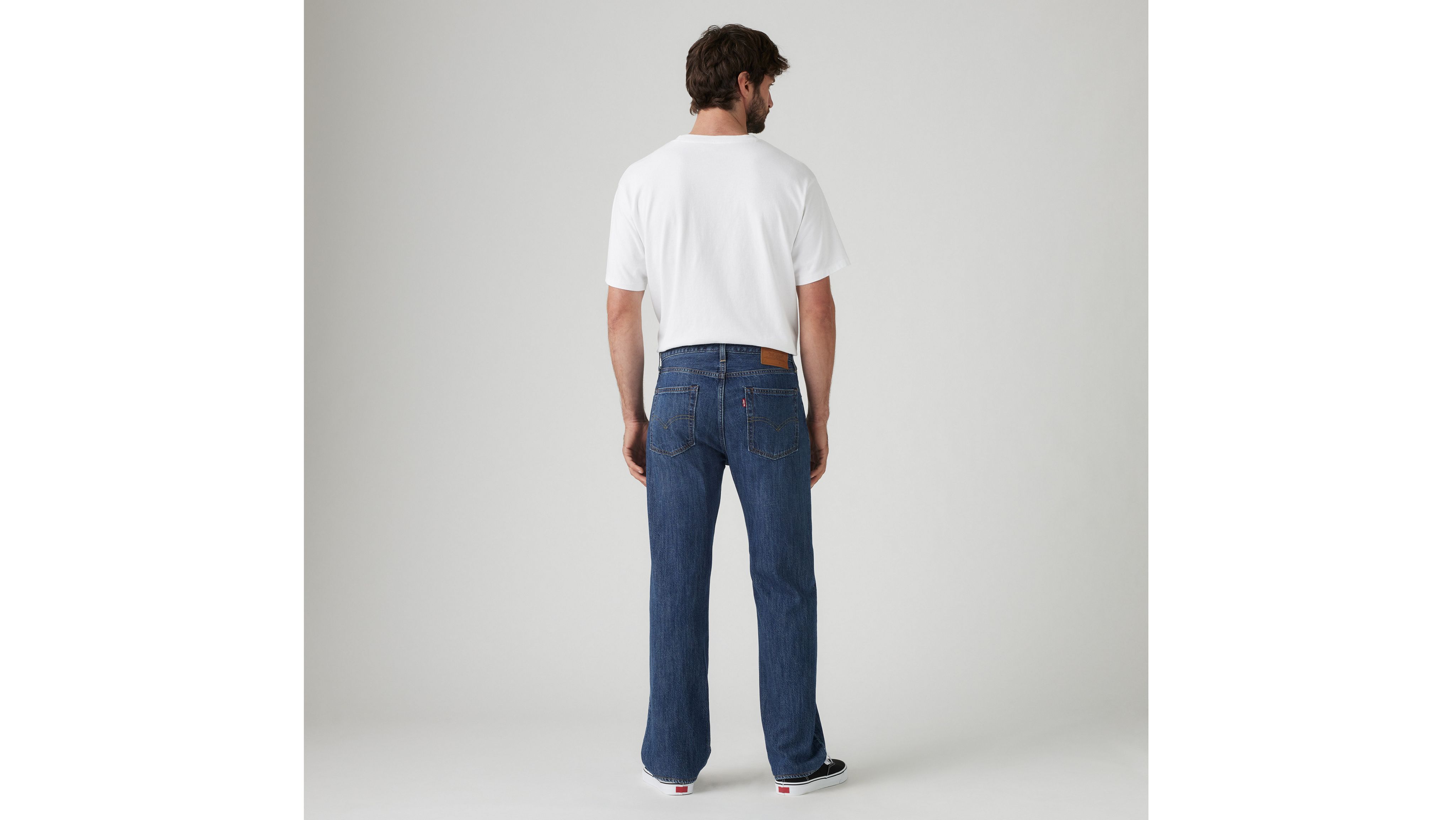 555 Свободные прямые мужские джинсы из льна и денима Levi's, цвет My True Potential - Medium Wash — фото 3