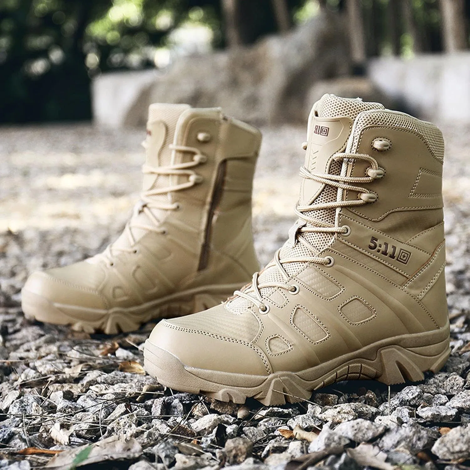 Herrenschuhe Высокие спортивные ботинки на шнуровке Freizeitschuhe Уличные ботинки для пустыни Kurze Stiefel Generic, A — фото 4
