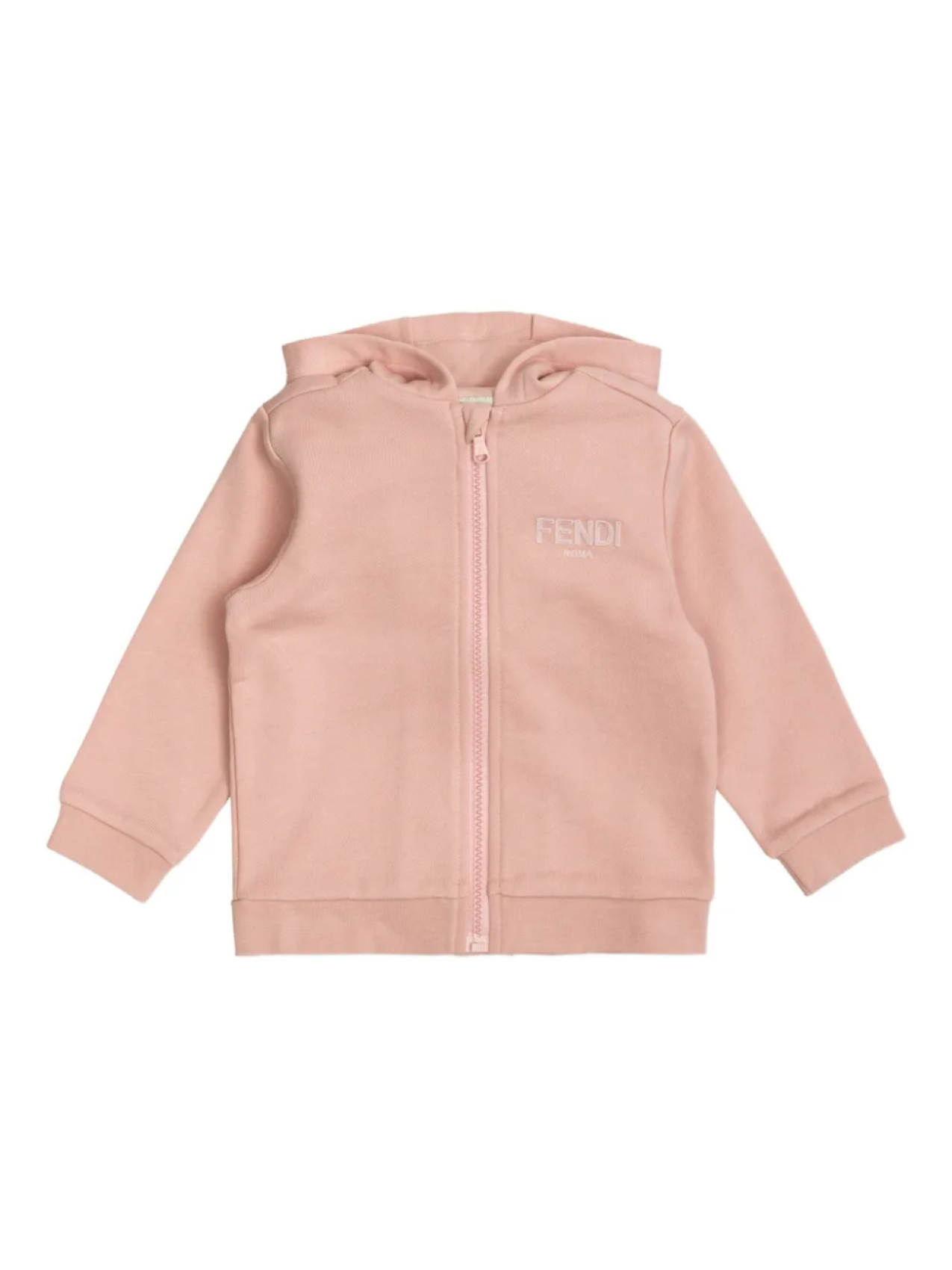 

Fendi Kids худи на молнии, розовый
