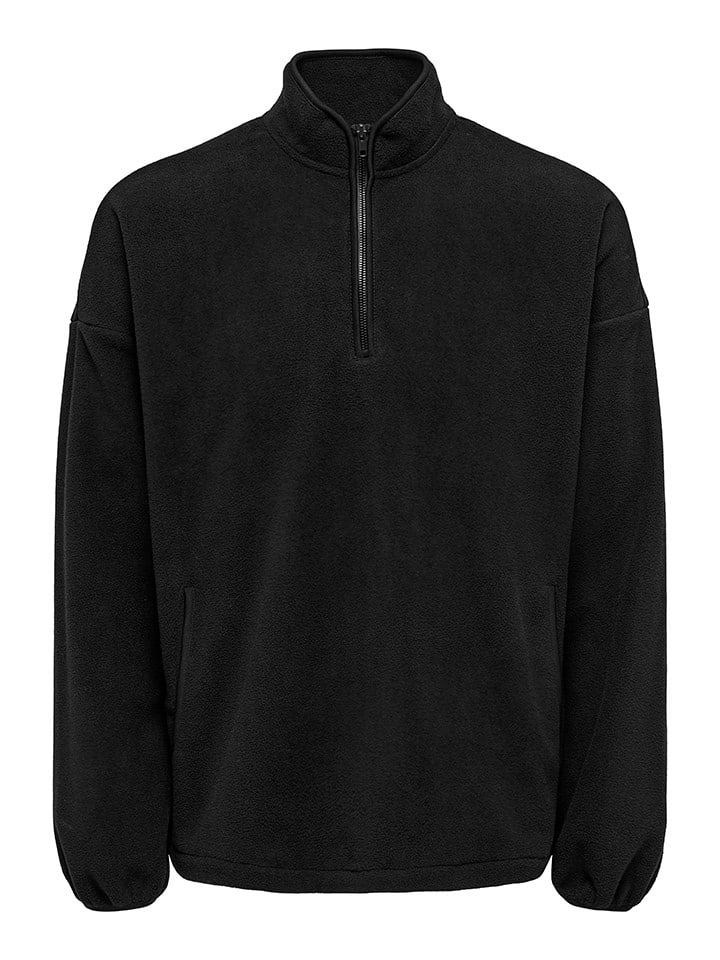 

ONLY & SONS Флисовый свитер «Саким» черного цвета