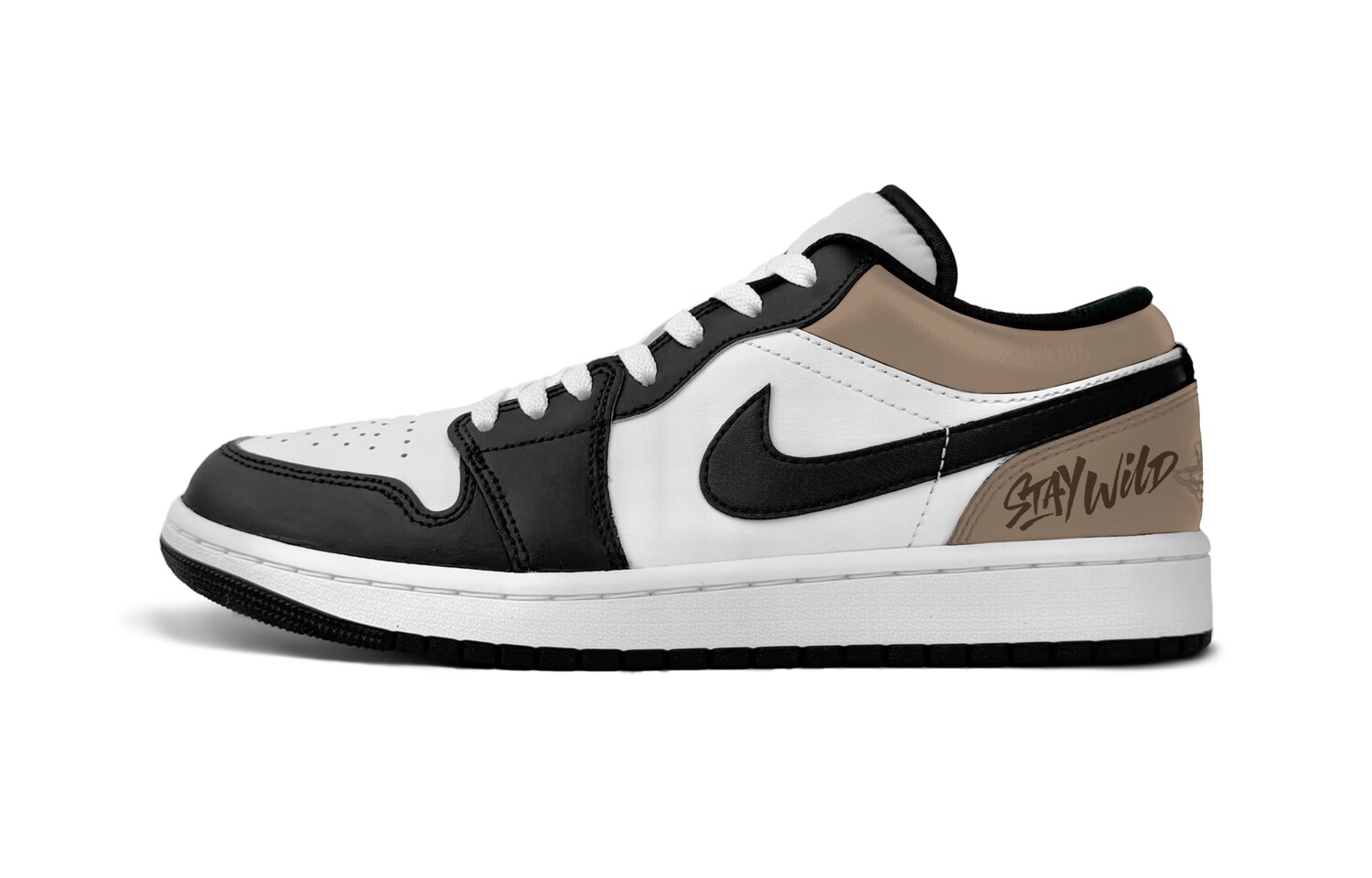 

Кроссовки Air Jordan 1 Vintage Basketball Shoes Men Low-top Brown, черный/коричневый