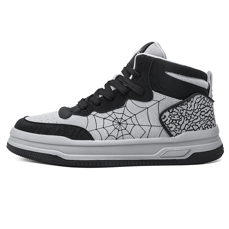 

Высокие мужские кроссовки Colorful Creations, Gray Black