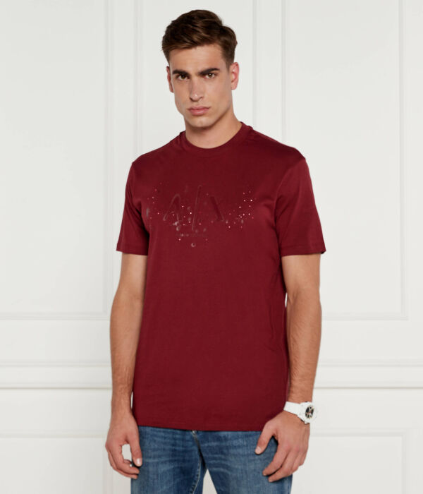 

Футболка Armani Exchange Regular Fit, бургундия