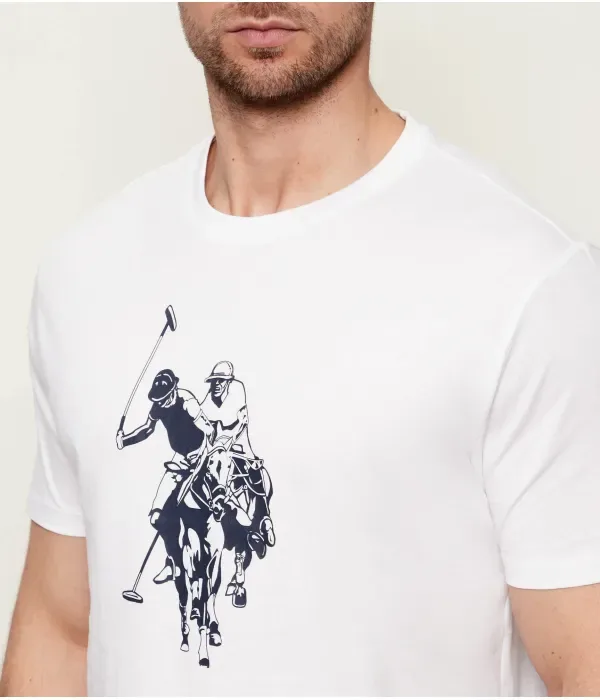 Футболка regular fit Us Polo Assn, белый — фото 4