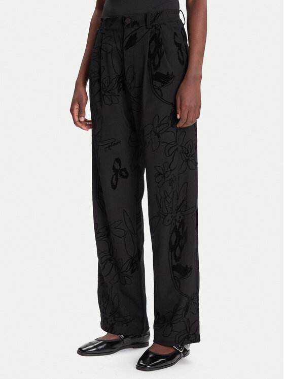 

Брюки из ткани regular fit Flock 25WWPW05 Desigual, чёрный