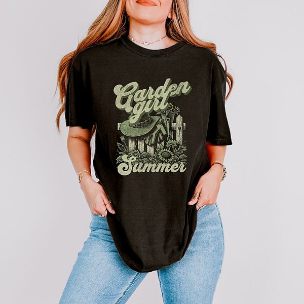 

Футболка Garden girl летняя garment dyed Simply Sage Market, Black, Черный, Футболка Garden girl летняя garment dyed Simply Sage Market, Black