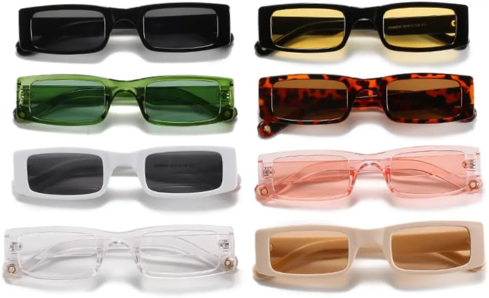 

Солнцезащитные очки с защитой UV400 | Маленькая оправа, цветные линзы | Для женщин и мужчин, для занятий спортом на открытом воздухе и вождения DSVIGF, Green Green