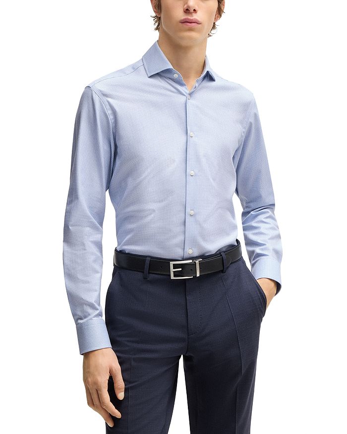 

Рубашка Hank Slim Fit BOSS, синий