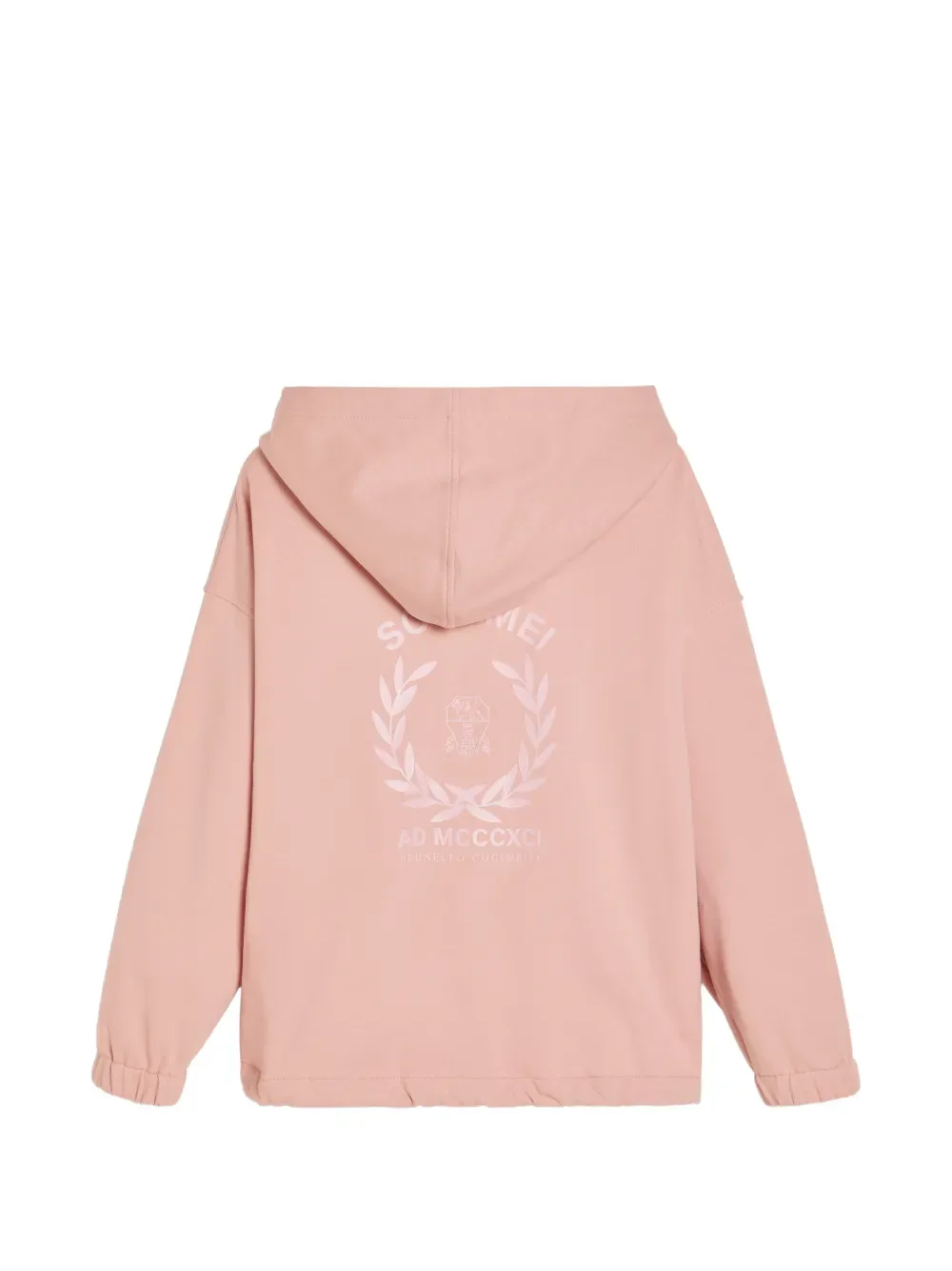 Толстовка на молнии Brunello Cucinelli Kids, розовый — фото 2