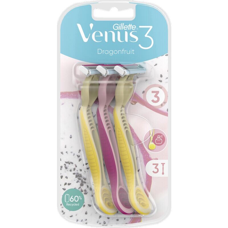 

Одноразовая бритва Dragonfruit Gillette Venus, 3 шт.
