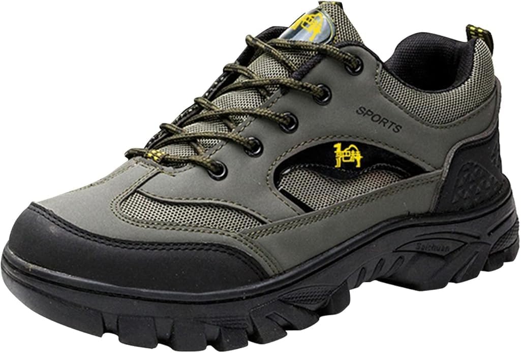 

Водонепроницаемые низкие кроссовки для походов для мужчин- альпинистские ботинки, идеальные для прогулок на природе, ходьбы и бега Hhhchpm, зеленый