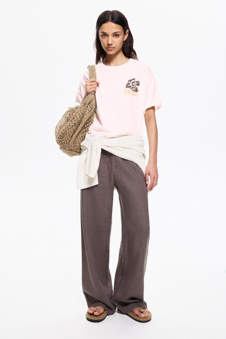

Сумка-Шоппер Maxi из джута Pull And Bear, бежевый