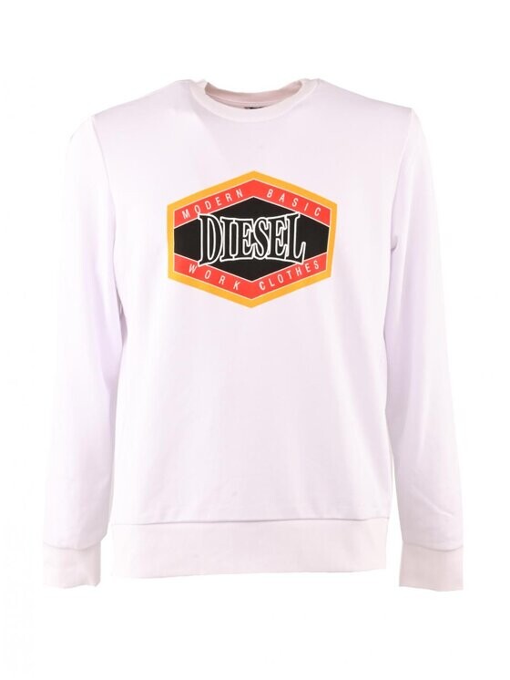 

Толстовка regular fit Diesel, белый