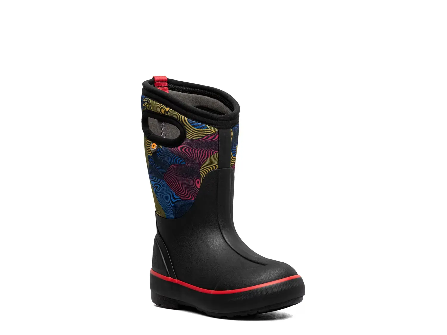 

Классические резиновые сапоги - детские Bogs, Black Stripe Print