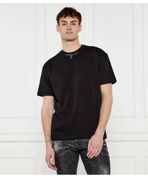 

Старая футболка Oversize fit John Richmond, черный