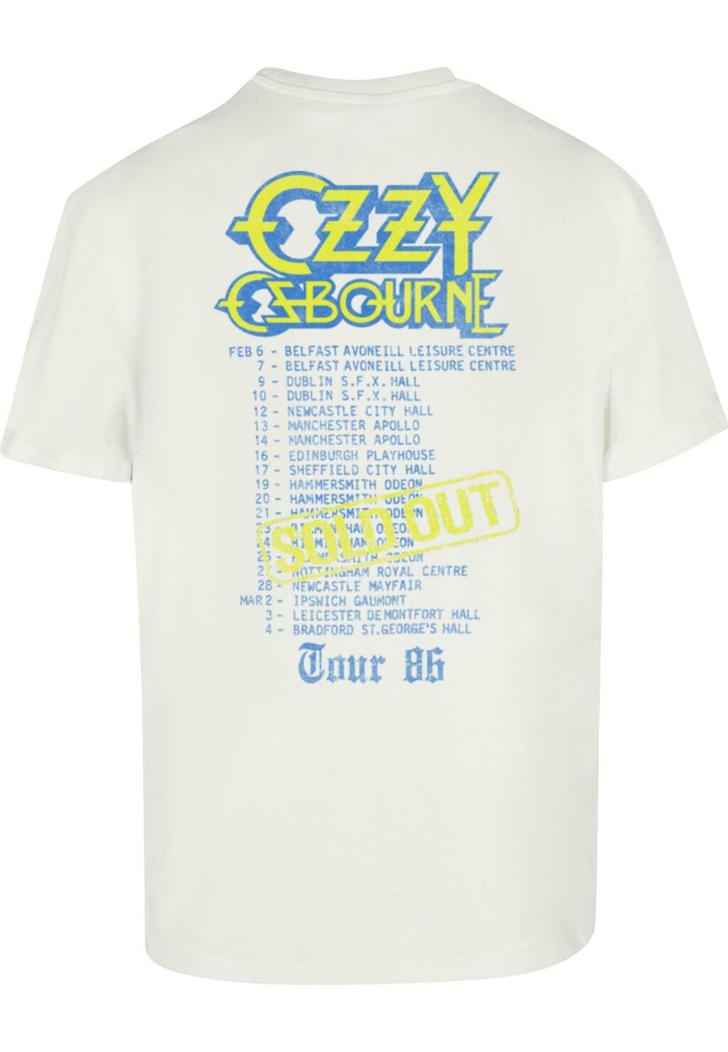 

Футболка с принтом OZZY OSBOURNE ULTIMATE SIN TOUR TEE Merchcode, белый