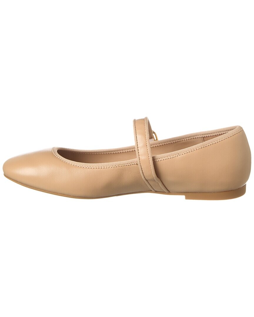 

Кожаные балетки Stuart Weitzman Alice, бежевый