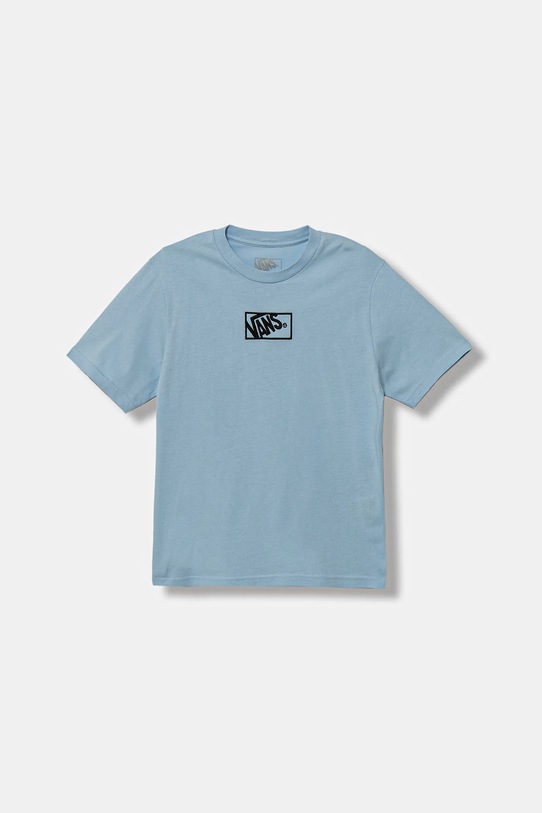 

Детская хлопковая футболка BY BLOCKED BOX SS TEE Vans, синий