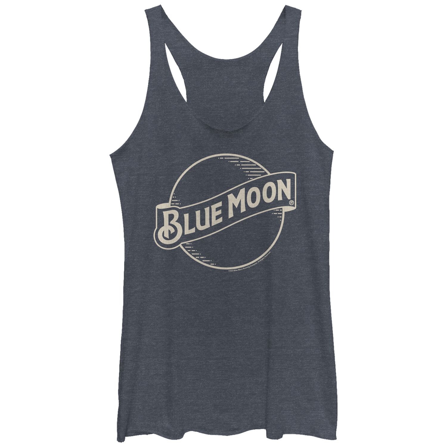 

Майка Millers Coors с логотипом Tri-Blend Racerback и графическим рисунком Blue Moon Lines для юниоров Licensed Character