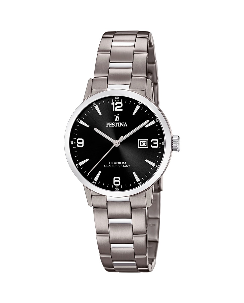 

Женские часы F20436/3 Grey Titanium Calendar Titanium Festina, серый