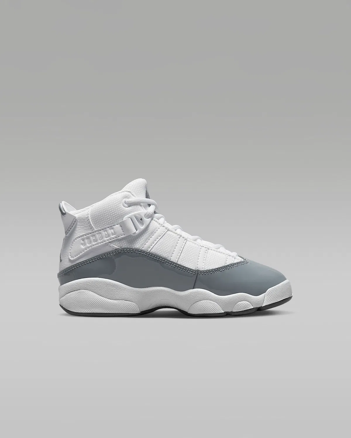 Детские кроссовки Jordan 6 Rings, White/White/Cool Grey — фото 3