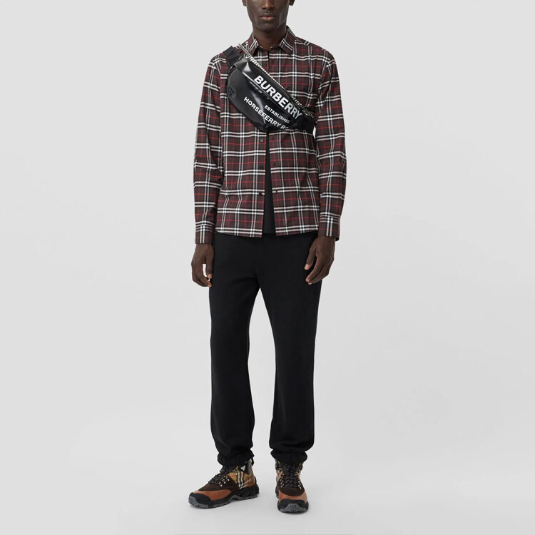 Рубашка мужская Burberry многоцветная, мультиколор — фото 4