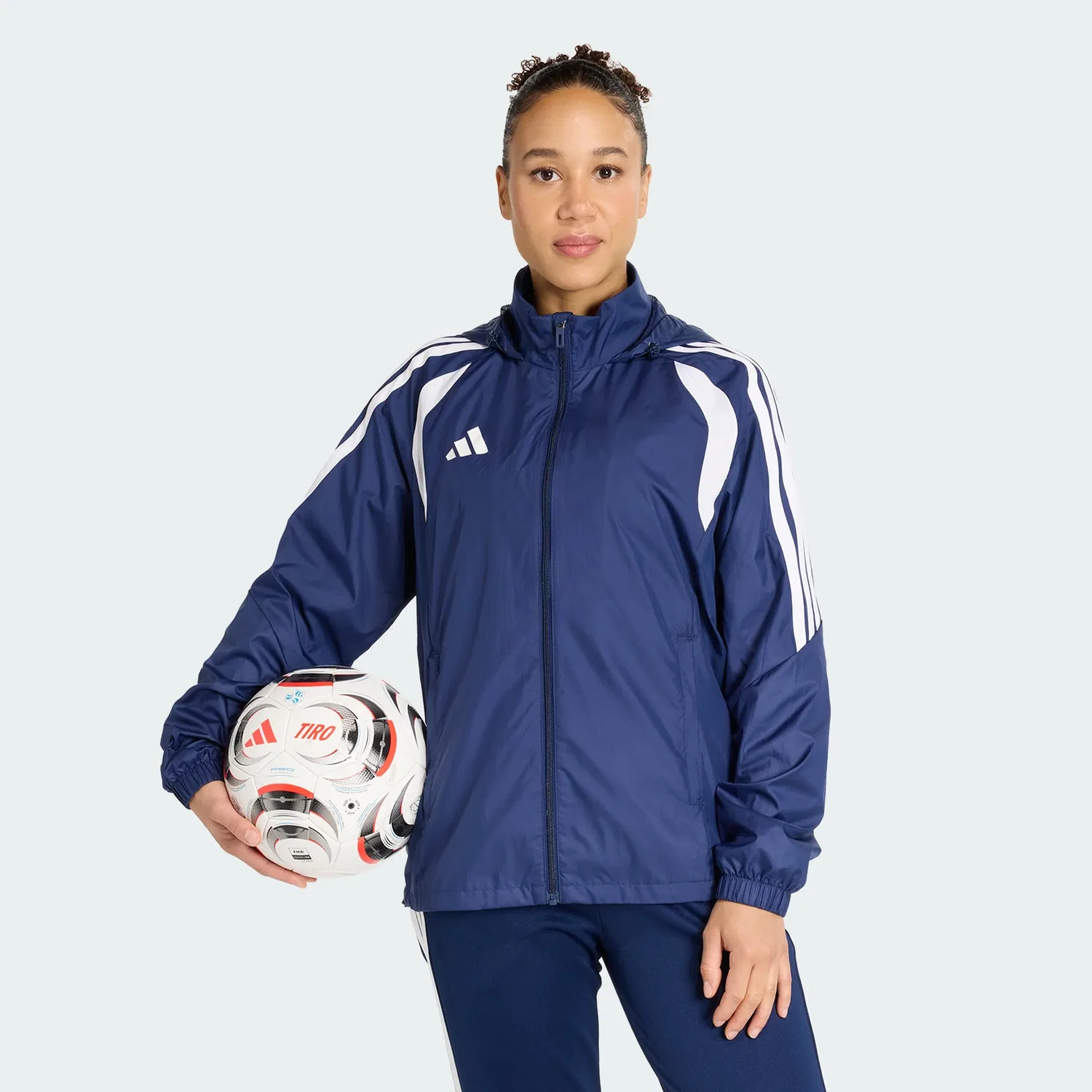 Женская ветровка adidas Tiro26 League, Team Navy Blue 2 / White