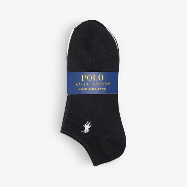 

Набор из шести носков из эластичного джерси с вышитым логотипом Polo Ralph Lauren, цвет assorted
