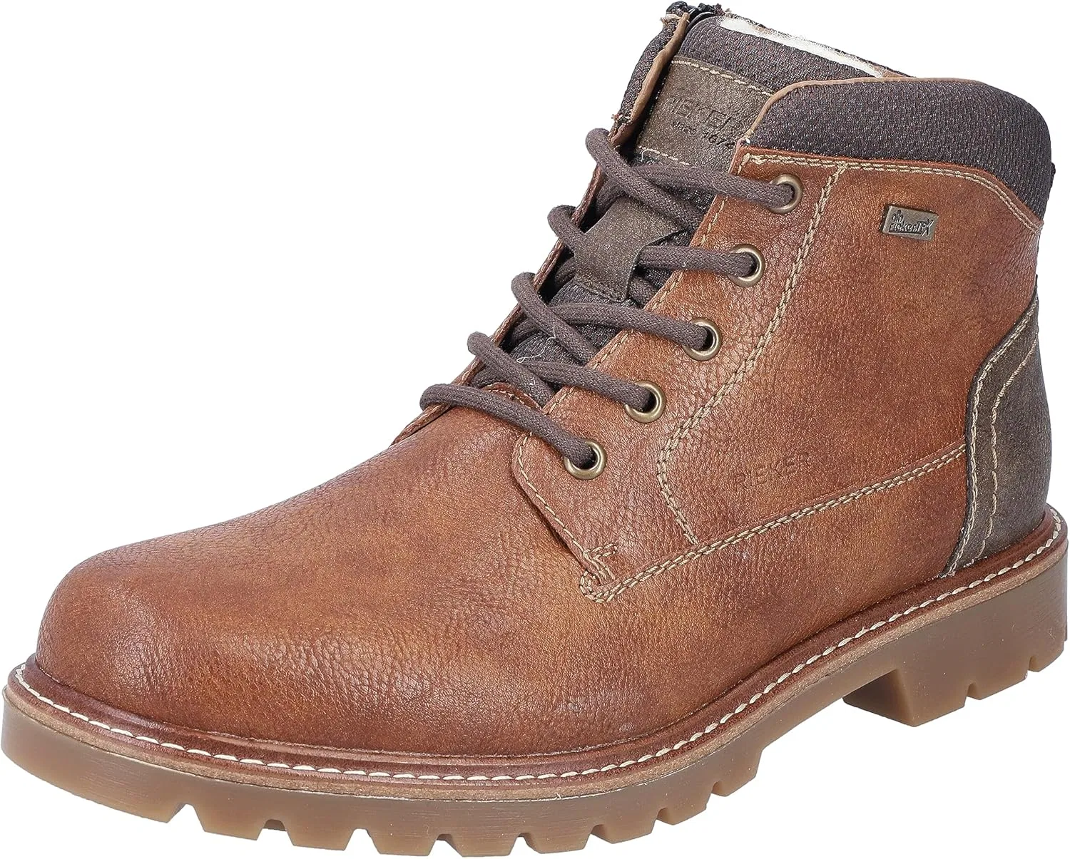 Мужские ботинки Rieker 38810 на шнуровке, Brown 25