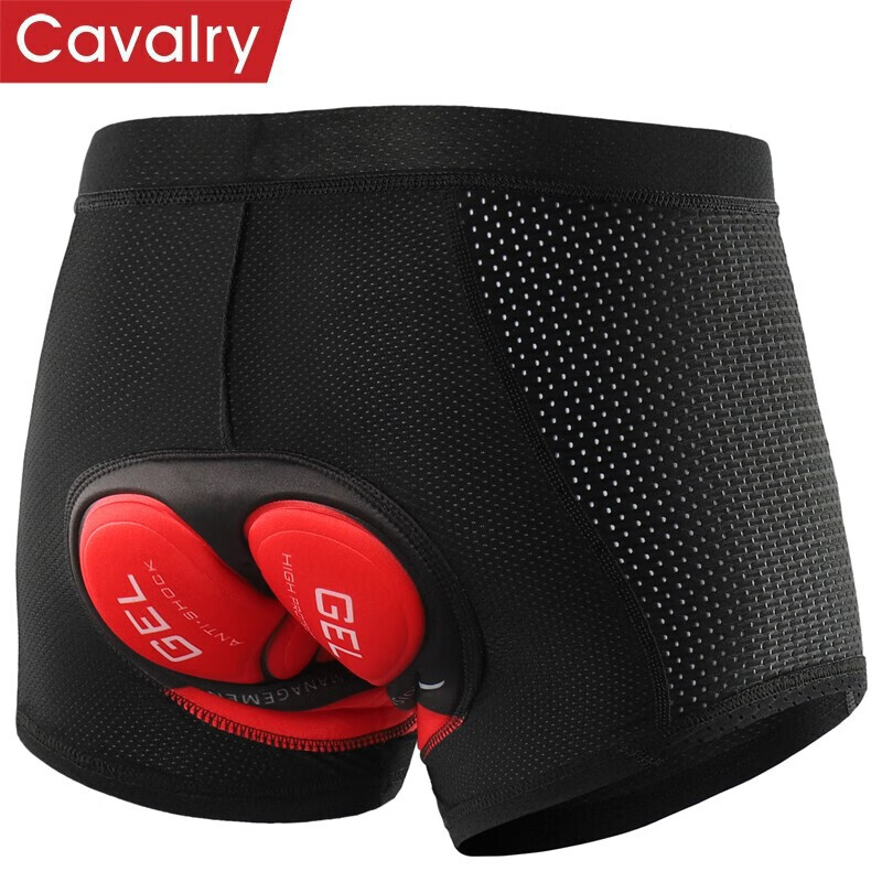 

Нижнее белье для велоспорта CAVALRY Велосипедные шорты Мужские и женские силиконовые подушки для сидений Горный велосипед Шоссейный велосипед Велосипедный костюм Подушка для сидений Черный M