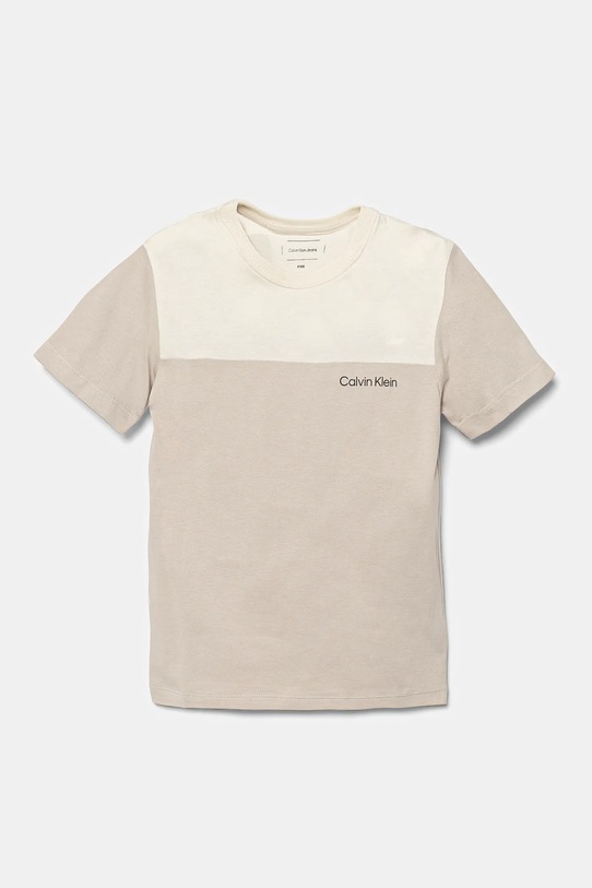 Хлопковая футболка детская 2 шт Calvin Klein Jeans, темно-синий — фото 4