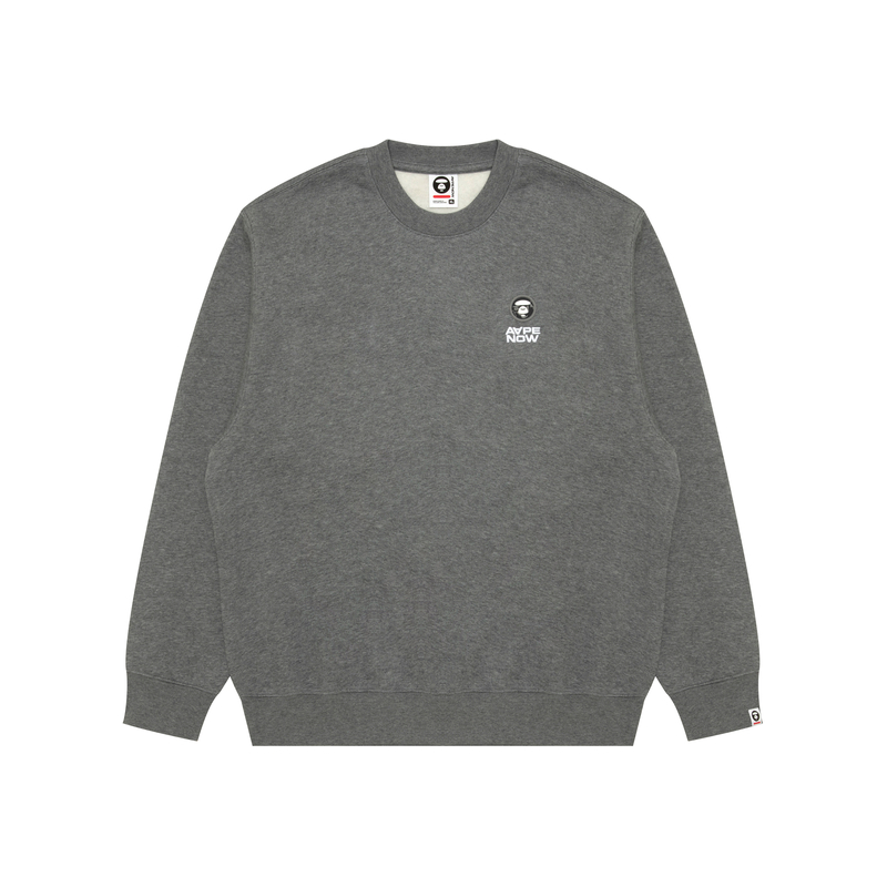 

Толстовка с аппликацией логотипа A Bathing APE Aape, серый