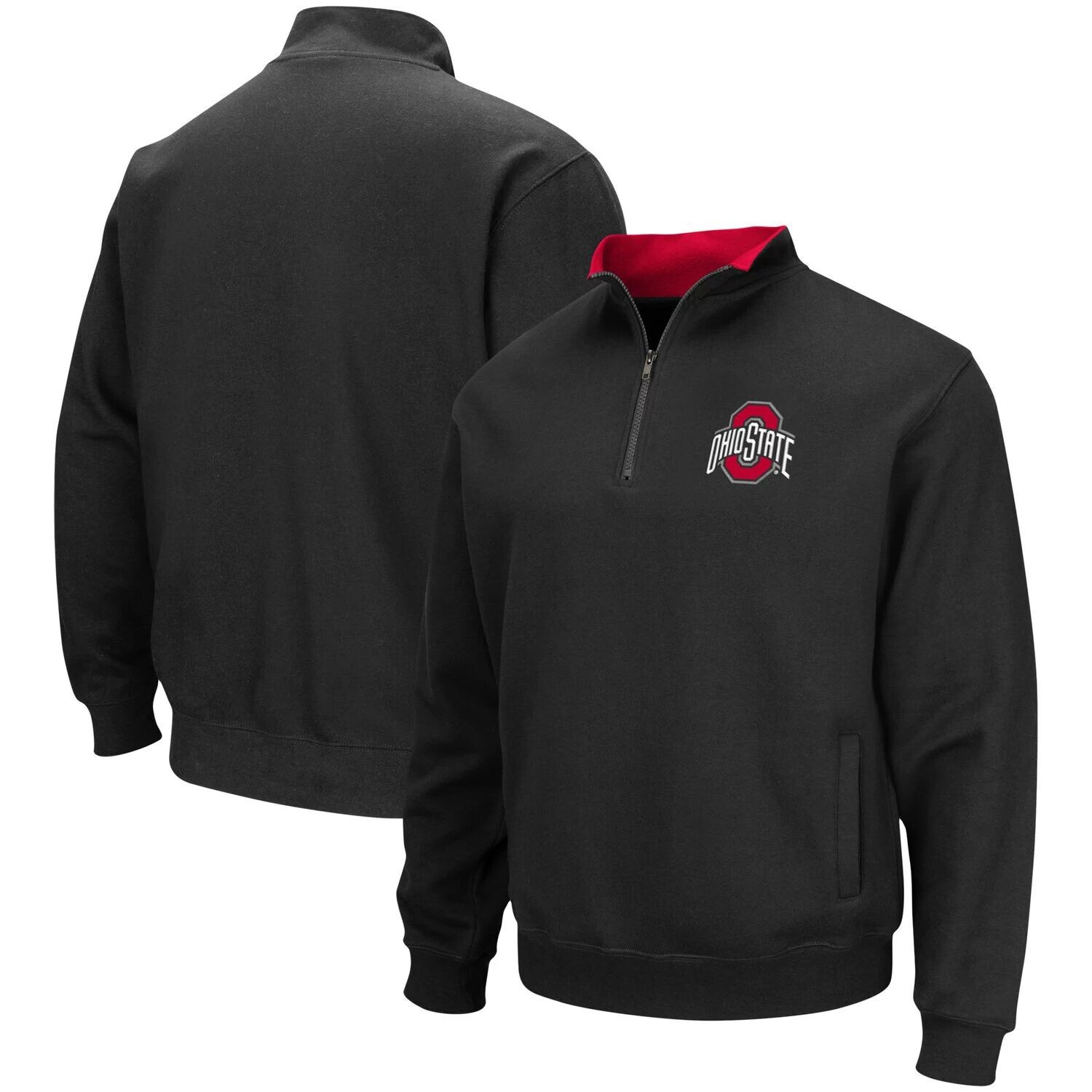 

Мужская черная куртка с молнией четверти с логотипом Ohio State Buckeyes Tortugas Team Colosseum, Черный, Мужская черная куртка с молнией четверти с логотипом Ohio State Buckeyes Tortugas Team Colosseum