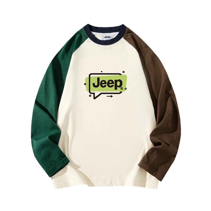 

Футболка для младших школьников Jeep, бежевый/коричневый