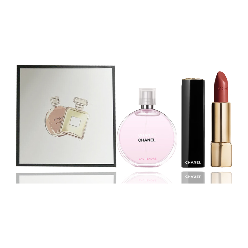 

CHANEL Encounter Tender Affection Red Box Perfume Sets Eau De Toilette Hyacinth Musk 50ml+3.5g Potpourri Scent Profile