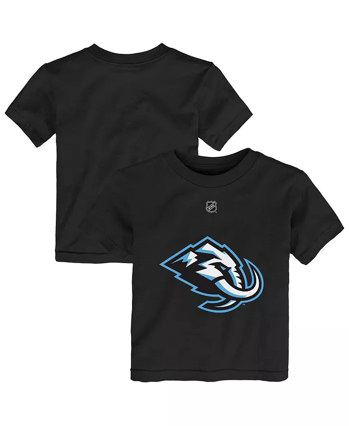 

Черная футболка с логотипом начальной школы Юты Мамонт для малышей Outerstuff